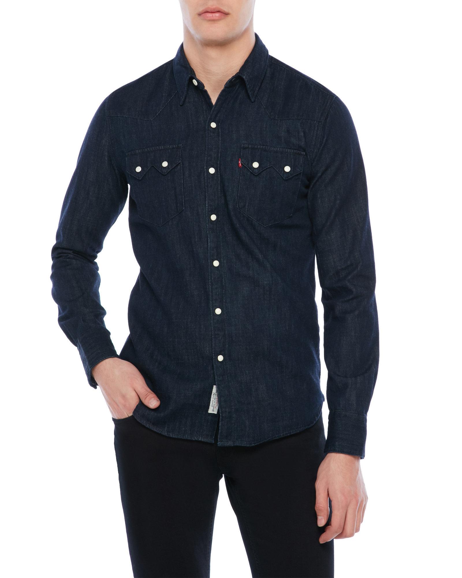 Lyst Levi'S Sawtooth Western Denim Shirt in Blue for Men